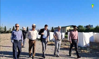 بازدید ریاست و معاونین موسسه تحقیقات چغندرقند از قطعه اصلاحی تولید بذر بخش تحقیقات به نژادی