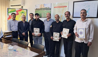 تجلیل از همکاران حفاظت فیزیکی ایستگاه تحقیقات چغندرقند مهندس مطهری