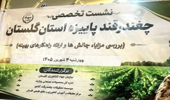 نشست تخصصی هم‌اندیشی و  برنامه‌ریزی کشت چغندرقند پاییزه در استان گلستان