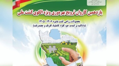آغاز یازدهمین کاروان ترویج بهره‌وری ویژه الگوی کشت ملی