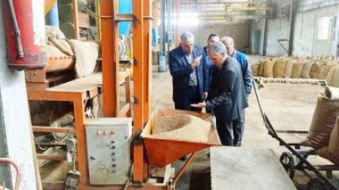 بازدید رییس موسسه از کارخانه بوجاری و فرآوری بذر اردبیل