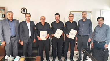 تجلیل از همکاران حفاظت فیزیکی اداره اصلاح و تولید بذر چغندرقند اردبیل