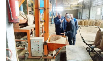 بازدید رییس موسسه از کارخانه بوجاری و فرآوری بذر اردبیل