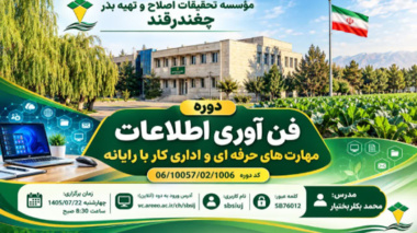 دوره آموزشی فن‌آوری اطلاعات و مهارت‌های حرفه‌ای و اداری کار با رایانه برگزار شد